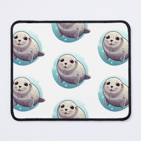 Item preview, Harbour Seal Kawaii UK Animal Inspired Art and Stickers designed and sold by CDC40.
