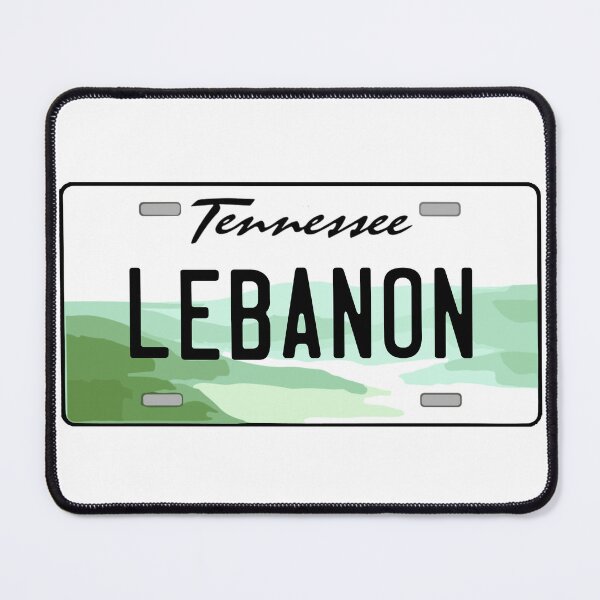 Item preview, Lebanon Tennessee License Plate designed and sold by Decal Mania.