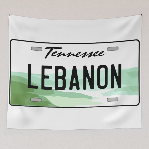 Item preview, Lebanon Tennessee License Plate designed and sold by Decal Mania.