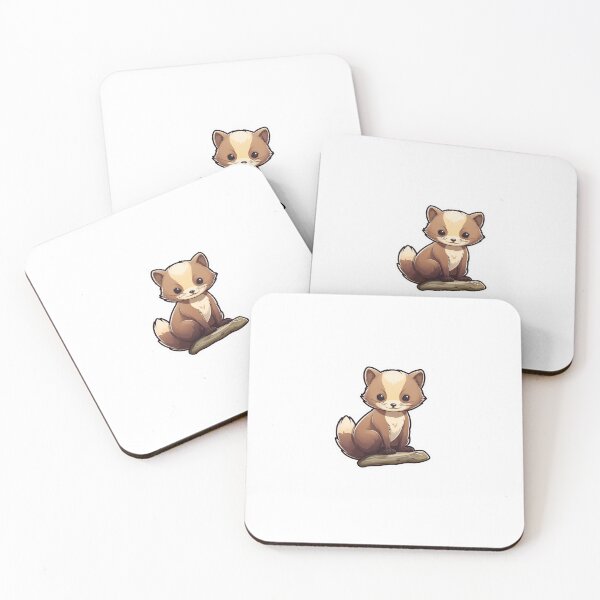 Item preview, Pine Martin Kawaii UK Animal Inspired Art and Stickers designed and sold by CDC40.
