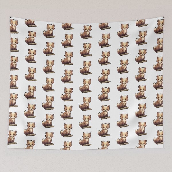 Item preview, Pine Martin Kawaii UK Animal Inspired Art and Stickers designed and sold by CDC40.