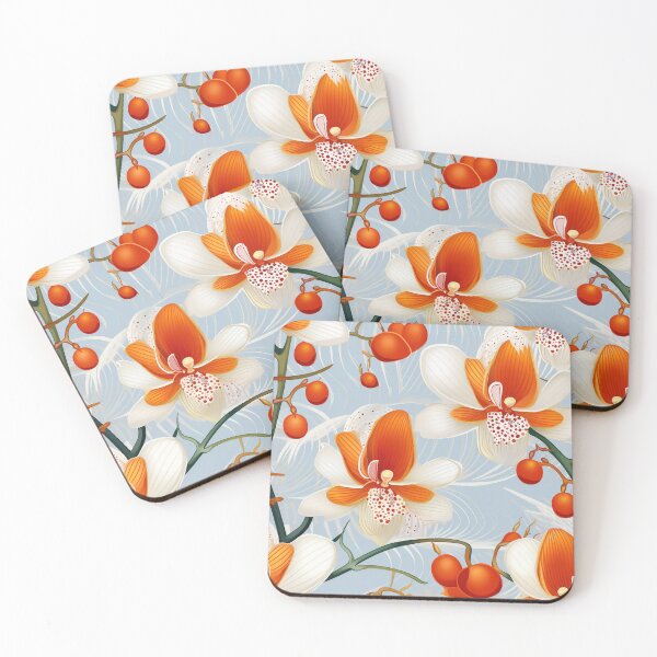 Item preview, Orchid Tile 17: Masquerade in Bloom, Spotted and Striped Exotica in Vibrant Hues designed and sold by TheBrainArt.