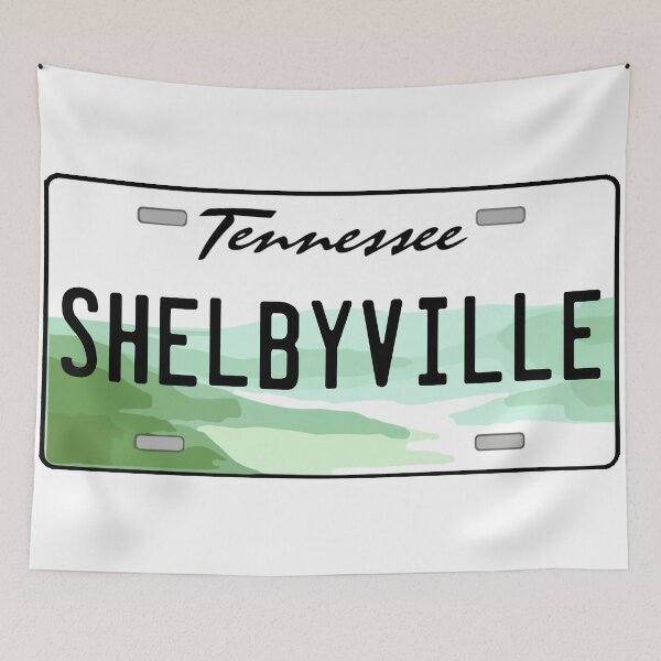 Item preview, Shelbyville Tennessee License Plate designed and sold by Decal Mania.