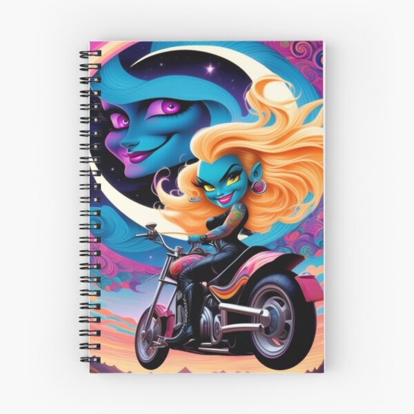 Item preview, Cute Blue Devil Anime Biker Girl designed and sold by TheDarkWardrobe.