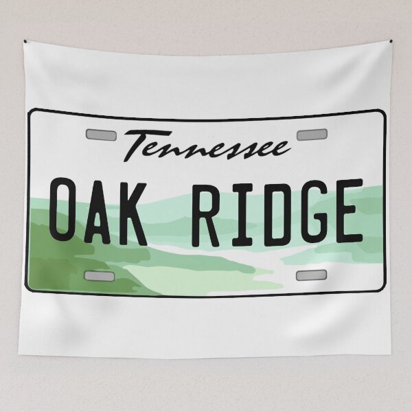 Item preview, Oak Ridge Tennessee License Plate designed and sold by Decal Mania.