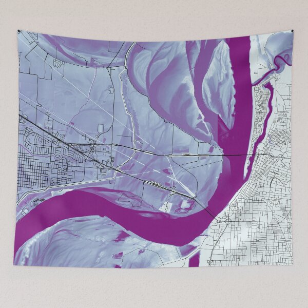 Item preview, Memphis on the Mississippi River, in Raspberry Wine designed and sold by DreamingBeetle.
