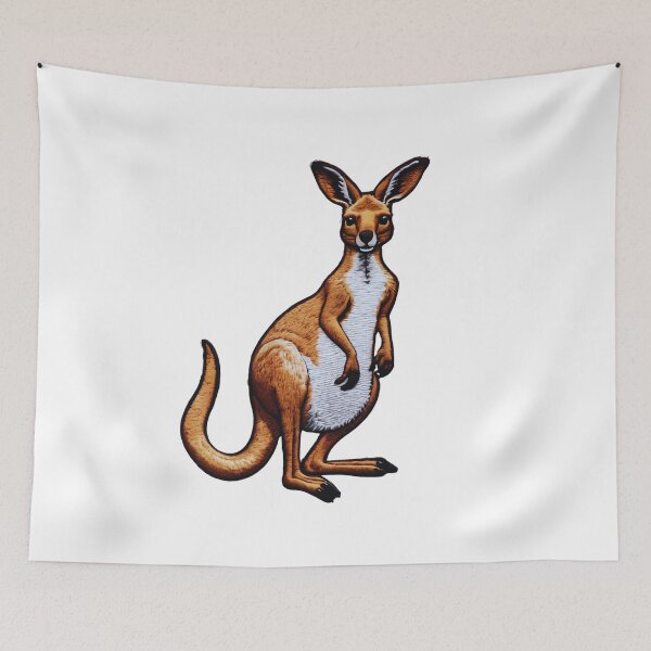 Item preview, Kangaroo Australian, Cool Iron On Patches designed and sold by saloui.