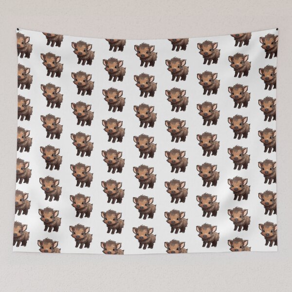 Item preview, Wild Boar Kawaii UK Animal Inspired Art and Stickers designed and sold by CDC40.
