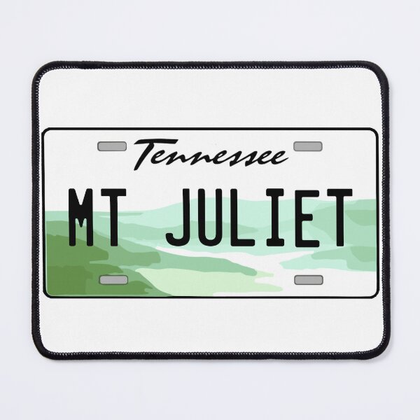 Item preview, Mount Juliet Tennessee License Plate designed and sold by Decal Mania.