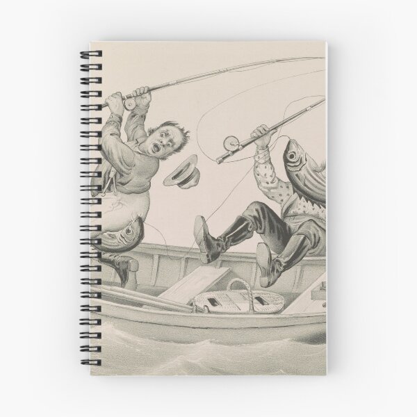 Item preview, Vintage Funny Fishing Trip Illustration (1882) designed and sold by BravuraMedia.
