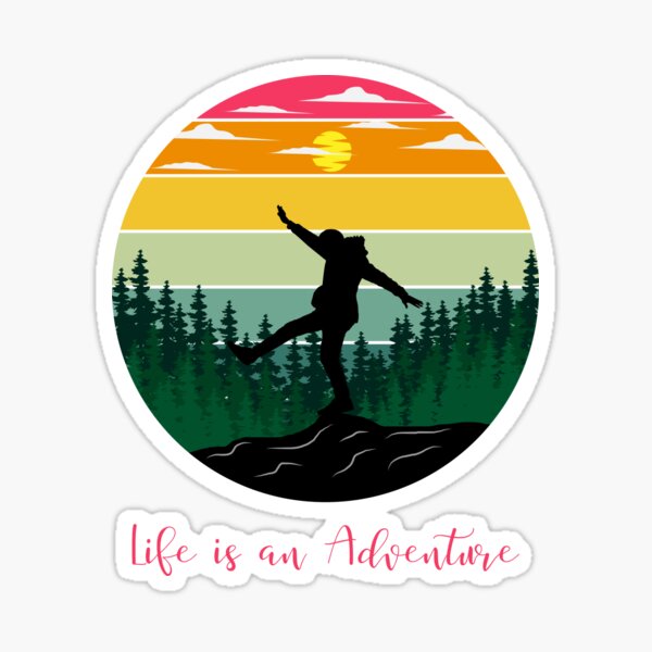 Dancing on the mountain Sticker