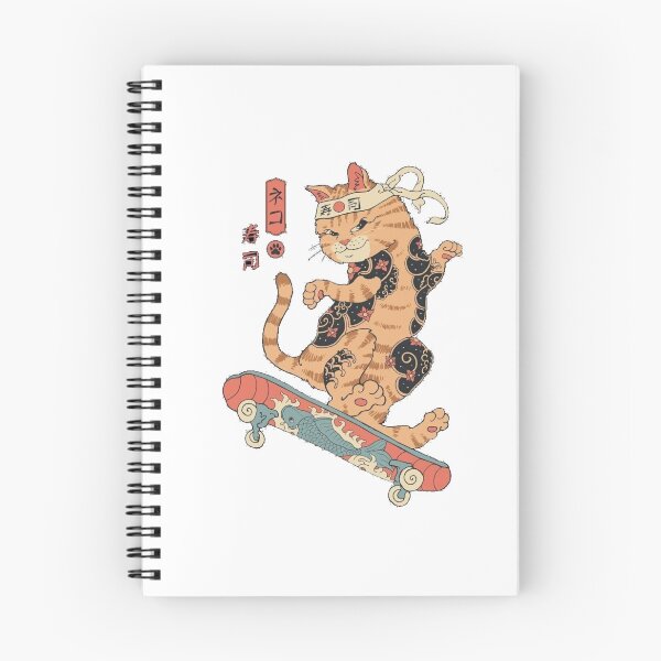 Item preview, Ninja skater cat designed and sold by Dittery.