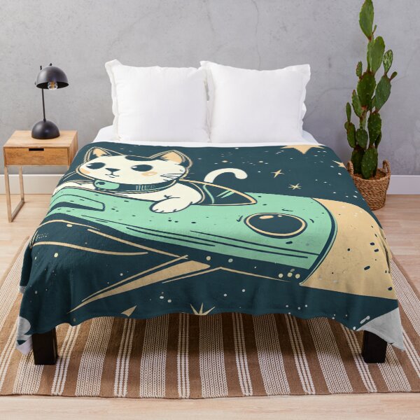 Item preview, Space rocket cat designed and sold by TheRealmWithin.