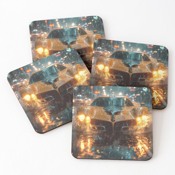 Item preview, Neon Soaked Speed: A Rain-Drenched Night in the City designed and sold by oanaunciuleanu.