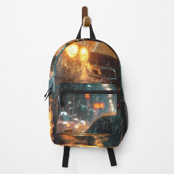 Item preview, Neon Soaked Speed: A Rain-Drenched Night in the City designed and sold by oanaunciuleanu.