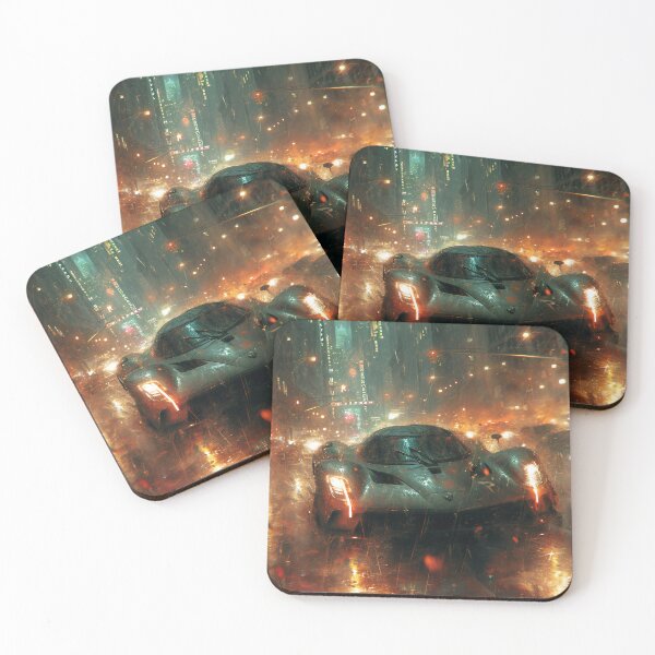 Item preview, Neon Soaked Speed: A Rain-Drenched Night in the City designed and sold by oanaunciuleanu.