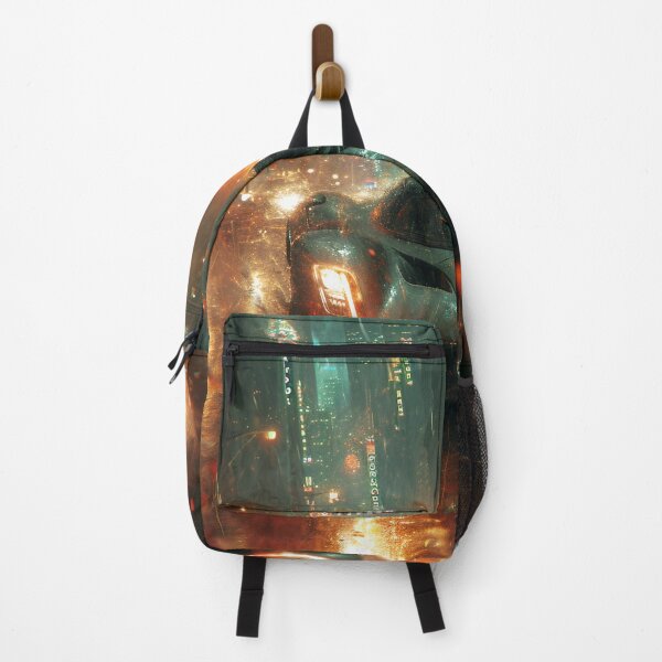 Item preview, Neon Soaked Speed: A Rain-Drenched Night in the City designed and sold by oanaunciuleanu.