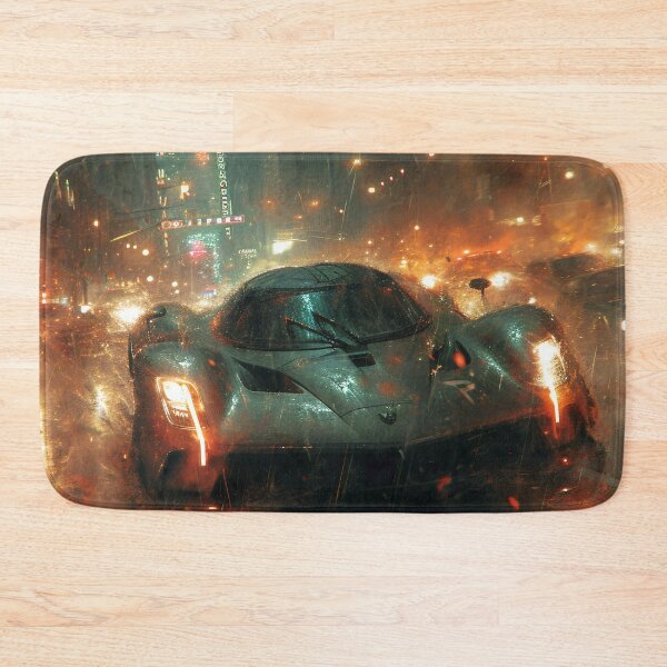 Item preview, Neon Soaked Speed: A Rain-Drenched Night in the City designed and sold by oanaunciuleanu.