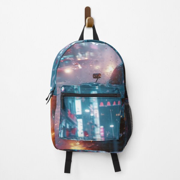 Item preview, Neon Soaked Speed: A Rain-Drenched Night in the City designed and sold by oanaunciuleanu.