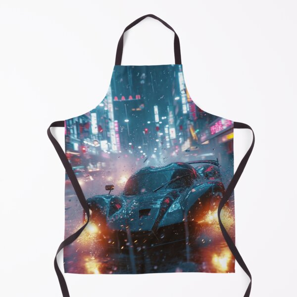 Item preview, Neon Soaked Speed: A Rain-Drenched Night in the City designed and sold by oanaunciuleanu.