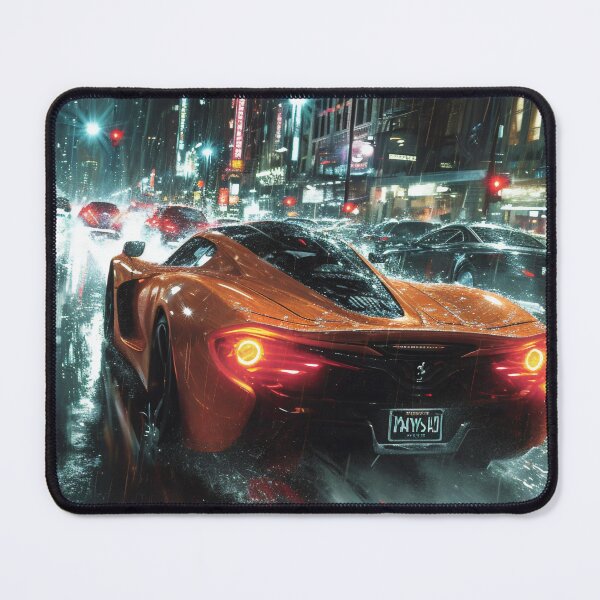 Item preview, Neon Soaked Speed: A Rain-Drenched Night in the City designed and sold by oanaunciuleanu.