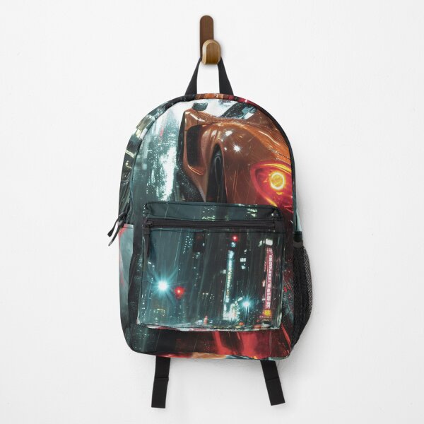 Item preview, Neon Soaked Speed: A Rain-Drenched Night in the City designed and sold by oanaunciuleanu.