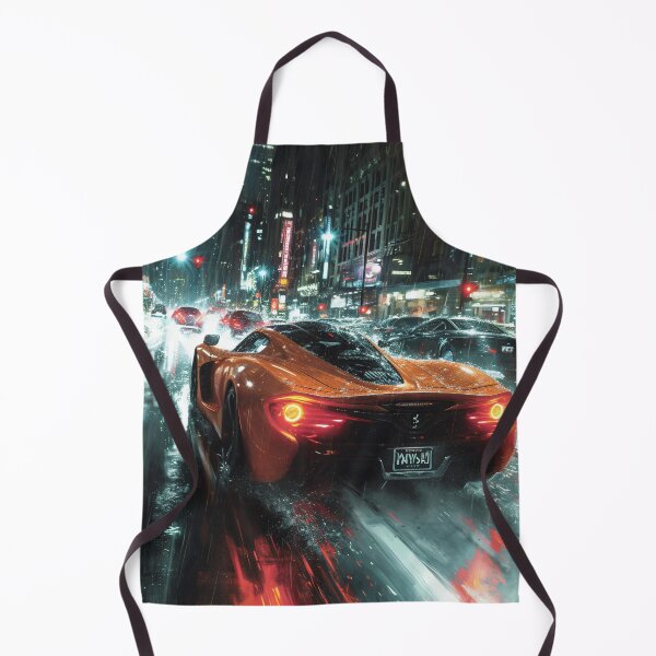 Item preview, Neon Soaked Speed: A Rain-Drenched Night in the City designed and sold by oanaunciuleanu.