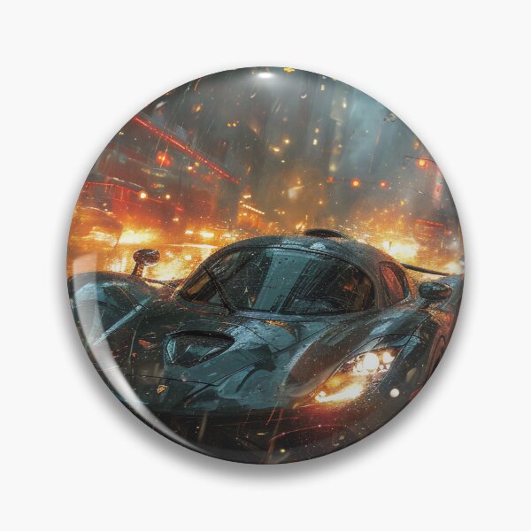 Item preview, Neon Soaked Speed: A Rain-Drenched Night in the City designed and sold by oanaunciuleanu.