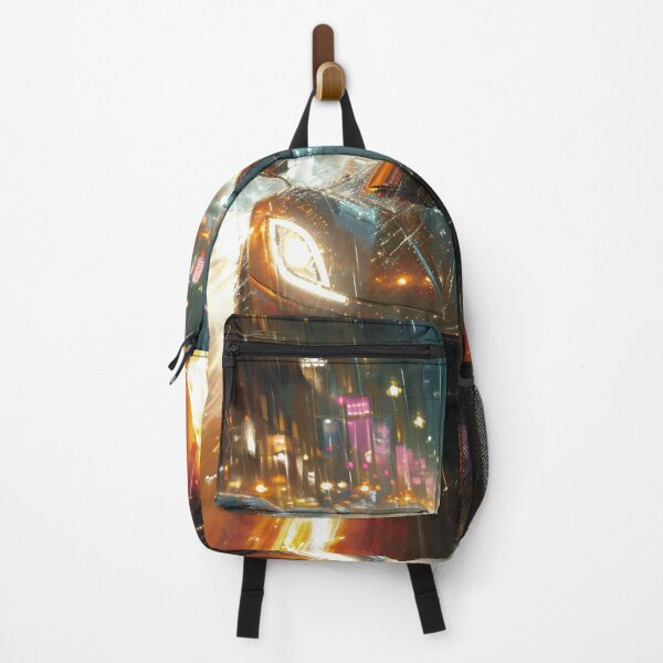 Item preview, Neon Soaked Speed: A Rain-Drenched Night in the City designed and sold by oanaunciuleanu.