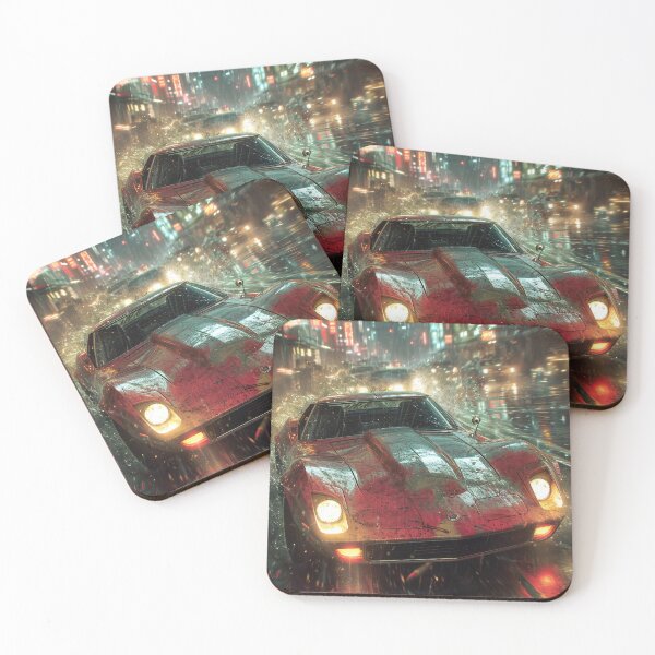 Item preview, Neon Soaked Speed: A Rain-Drenched Night in the City designed and sold by oanaunciuleanu.