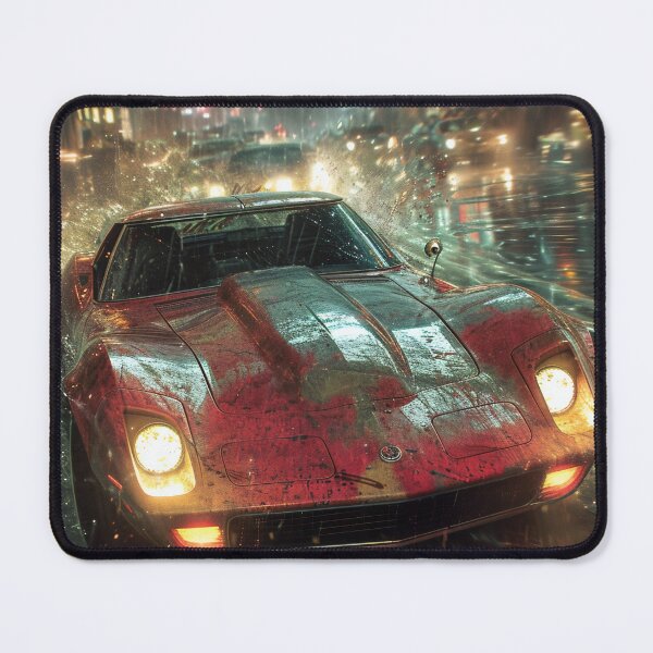 Item preview, Neon Soaked Speed: A Rain-Drenched Night in the City designed and sold by oanaunciuleanu.