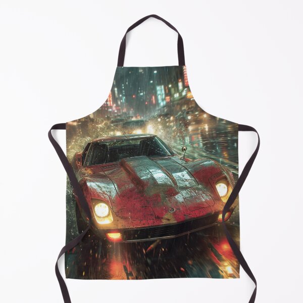 Item preview, Neon Soaked Speed: A Rain-Drenched Night in the City designed and sold by oanaunciuleanu.