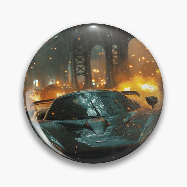 Item preview, Neon Soaked Speed: A Rain-Drenched Night in the City designed and sold by oanaunciuleanu.