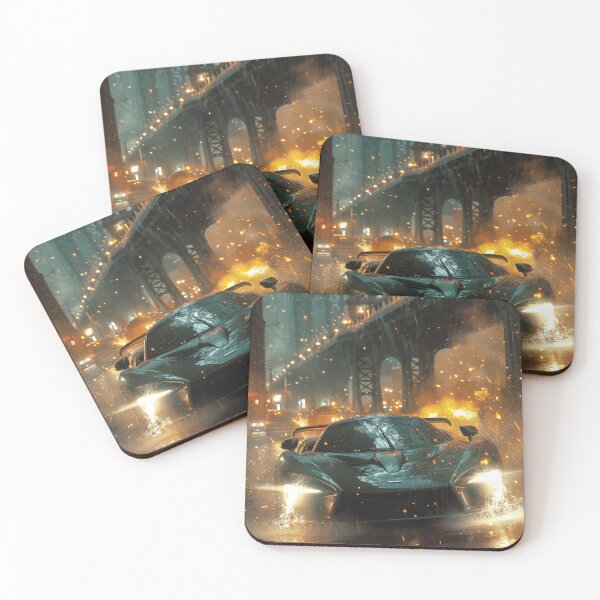 Item preview, Neon Soaked Speed: A Rain-Drenched Night in the City designed and sold by oanaunciuleanu.