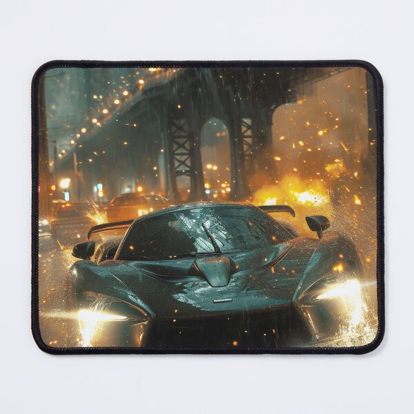 Item preview, Neon Soaked Speed: A Rain-Drenched Night in the City designed and sold by oanaunciuleanu.