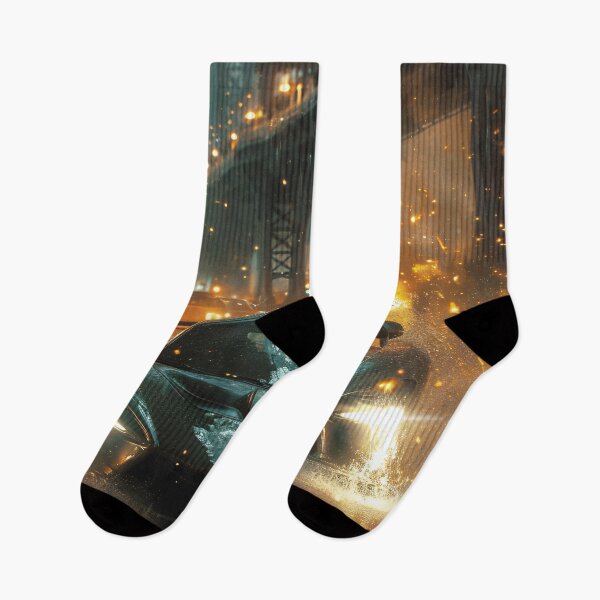 Item preview, Neon Soaked Speed: A Rain-Drenched Night in the City designed and sold by oanaunciuleanu.