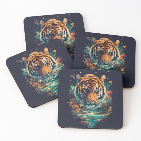 Item preview, Majestic Tiger in Cosmic Wilderness designed and sold by CleverboyDsgns.