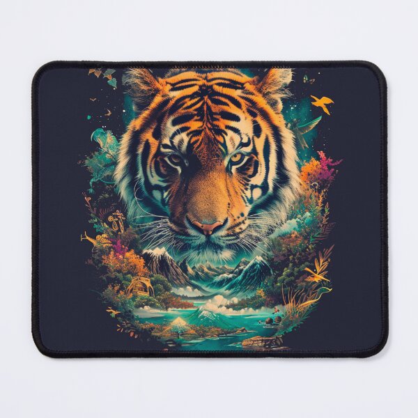 Item preview, Majestic Tiger in Cosmic Wilderness designed and sold by CleverboyDsgns.