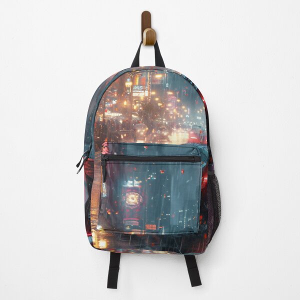 Item preview, Neon Soaked Speed: A Rain-Drenched Night in the City designed and sold by oanaunciuleanu.