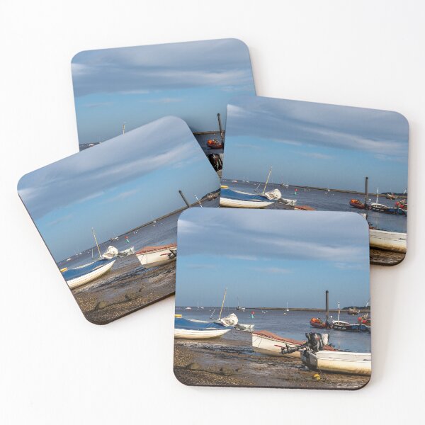 Item preview, Beached boats at low tide in wells-next-the-sea designed and sold by yackers1.