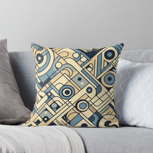 Item preview, Geometric abstraction. Minimalistic style Blue 4 designed and sold by Cute-Forever.