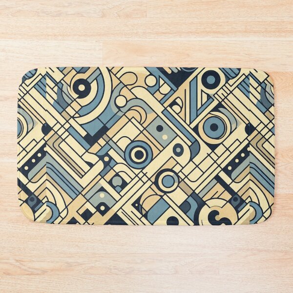 Item preview, Geometric abstraction. Minimalistic style Blue 4 designed and sold by Cute-Forever.