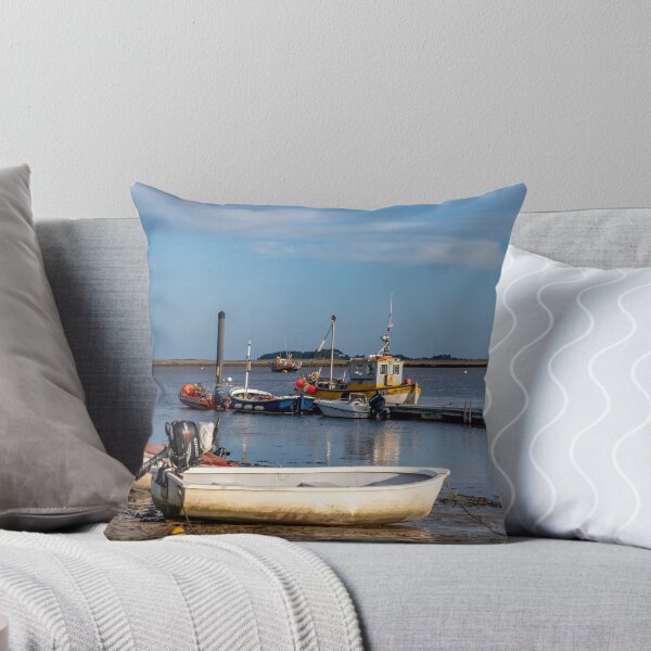 Item preview, Beached rowing boat at low tide in Wells-next-the-sea harbour designed and sold by yackers1.