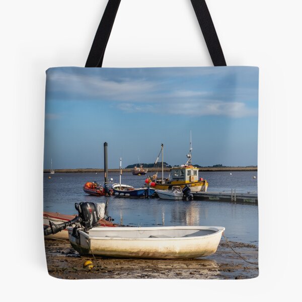 Item preview, Beached rowing boat at low tide in Wells-next-the-sea harbour designed and sold by yackers1.