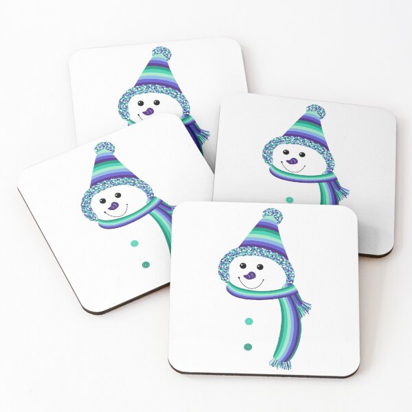 Item preview, Gay Men's Pride Snowman Snowperson Blue White Green designed and sold by JoyfulJen.