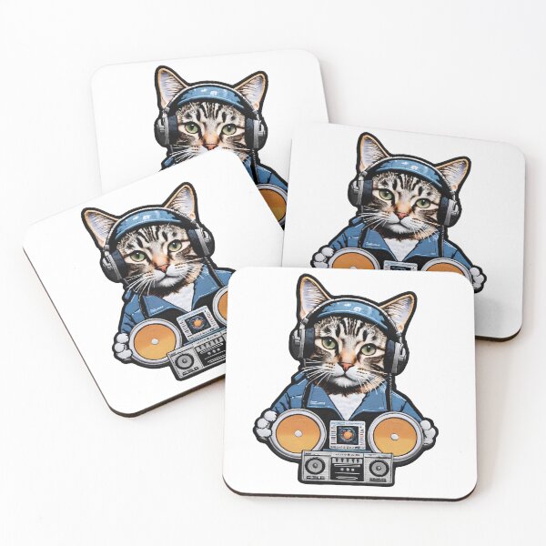 Item preview, Dj Cat, Cool Iron On Patches designed and sold by saloui.