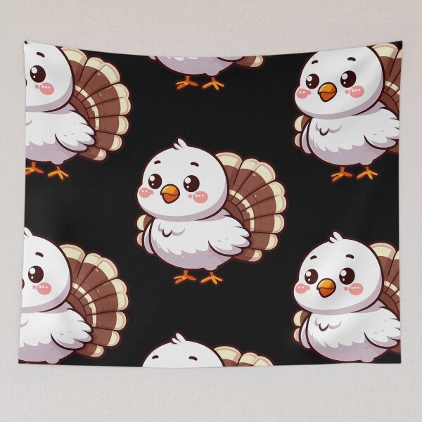 Item preview, Playful Turkey Cartoon designed and sold by ArtfulWeave.