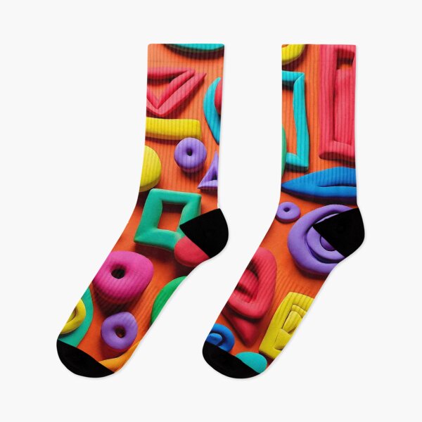Item preview, Bright Colourful Shapes Made in Clay designed and sold by ComicJo.