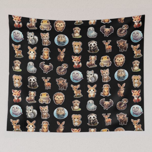 Item preview, UK Animals Kawaii Inspired Art and Stickers designed and sold by CDC40.