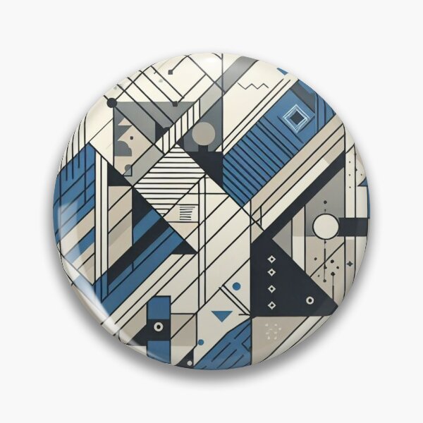 Item preview, Geometric abstraction. Urban style. Blue 1 designed and sold by Cute-Forever.